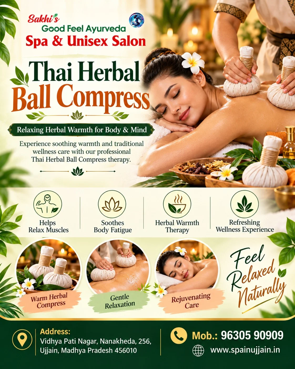 Thai Herbal Ball Compress in Ujjain – A Warm, Relaxing Wellness Experience for Body & Mind